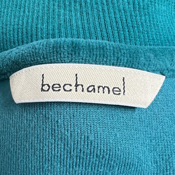 Bechamel Teal Velour Zipper Jacket L - Picture 13 of 16